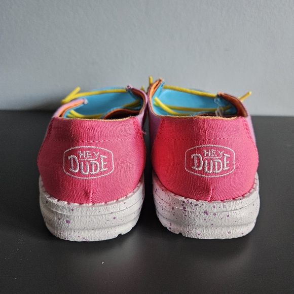 Hey Dude Wendy Youth Slub Canvas Shoes Color Block K13 - NWT - Picture 2 of 9